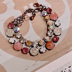 Set of two crystal bracelets. Not Sabika. Sabika inspired.